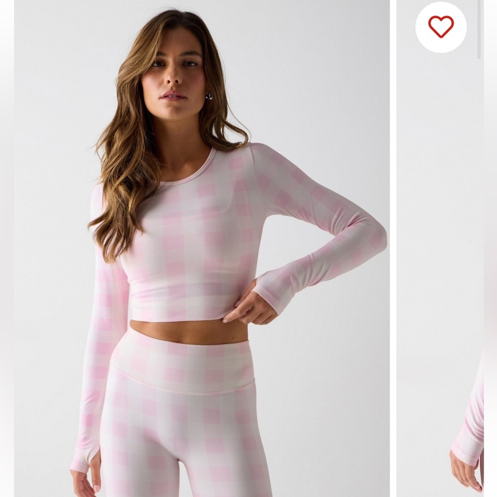 *SET Pink and White Checkered outfit